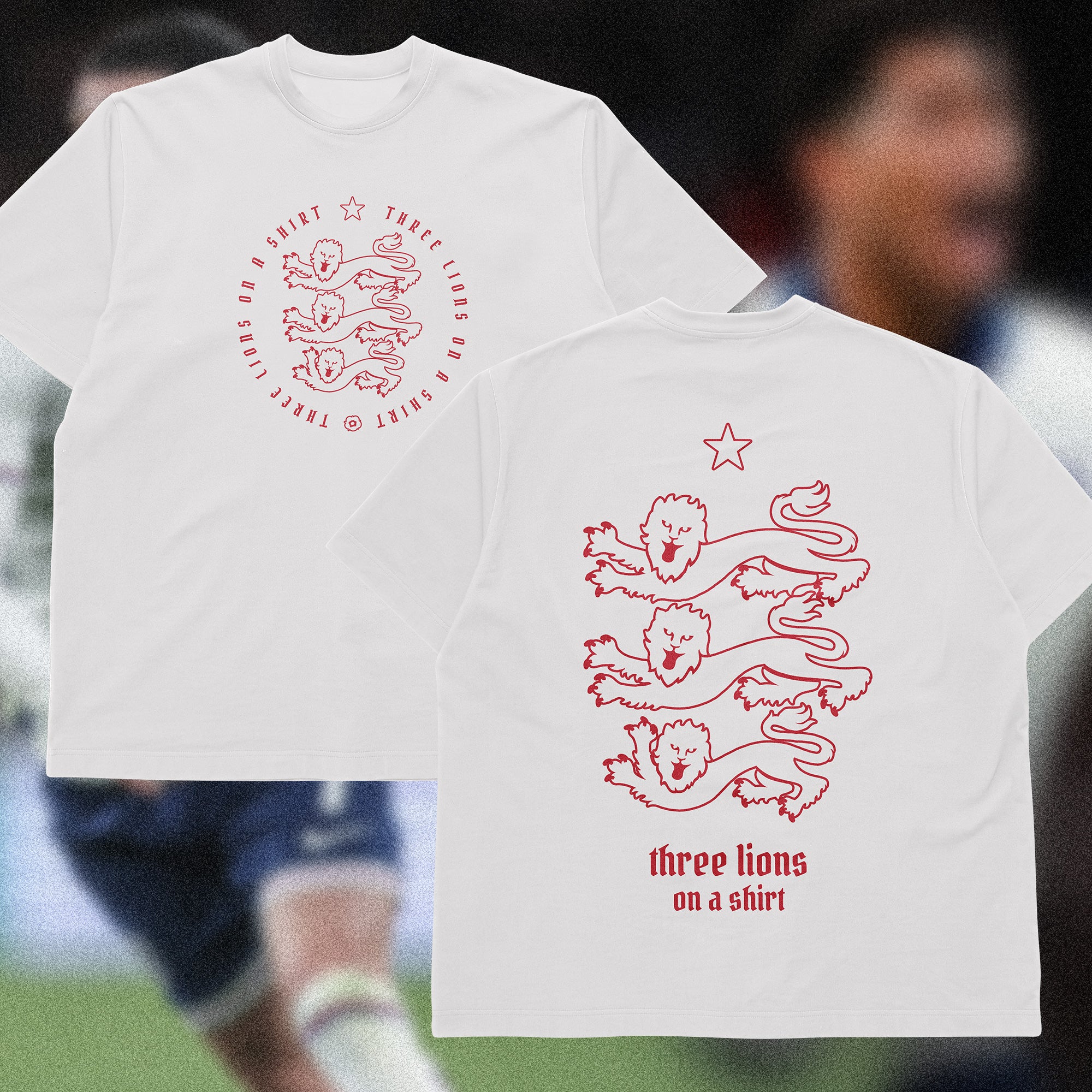 Three Lions - Short Sleeve Tee - England